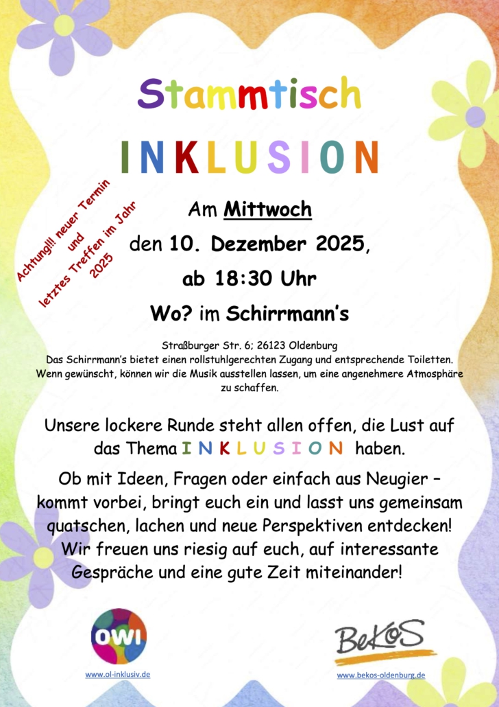Stammtisch Einladung Dezember 2025